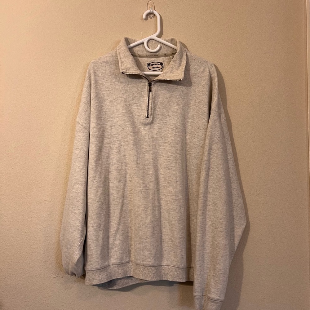 White Off-White Sweater Zip-up - XXL